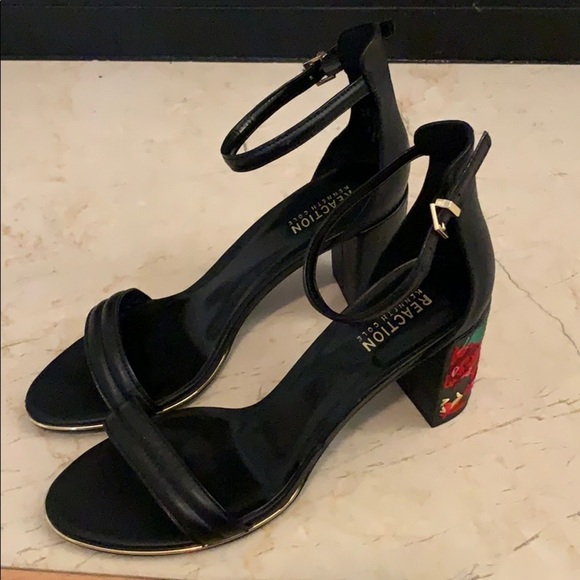 Kenneth Cole Reaction Lolita Embroidered Heels 9.5 - Picture 4 of 6